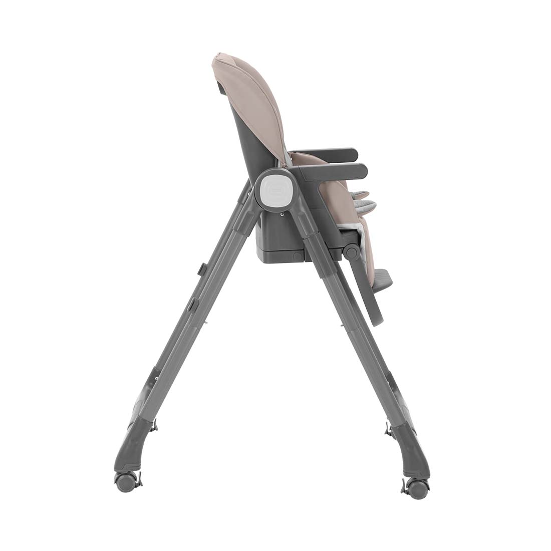 Шезлонг, стульчик для кормления и бустер Comfort 2025 ANIM 4 угла наклона спинки и 3 позиции подножки позволят выбрать комфортное положение для малыша.