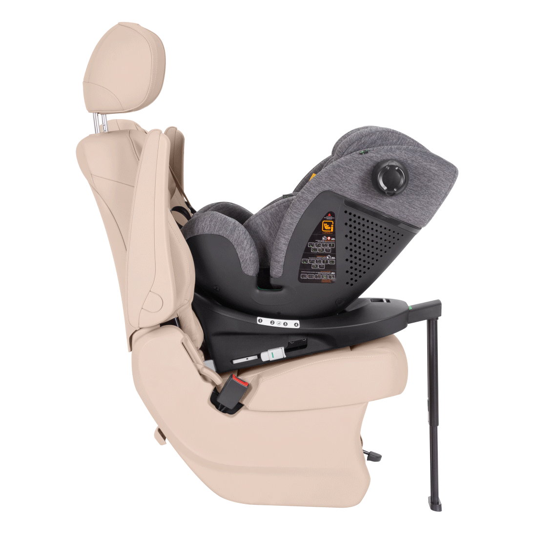 Автокресло Meteorit + 2024 ANIM Поворот на 360° обеспечит лёгкое изменение направления  сиденья, а так же комфортное усаживание маленького пассажира.