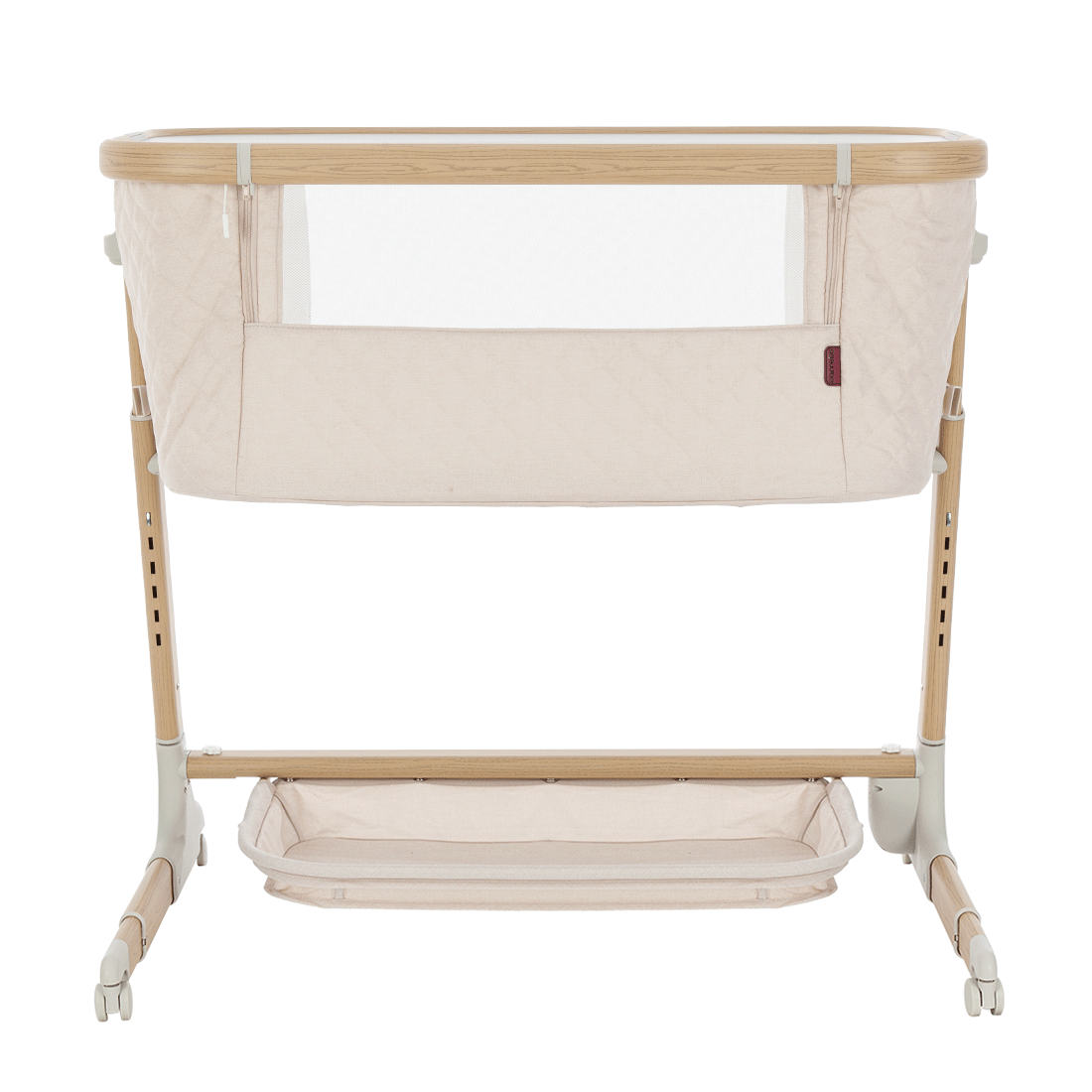 Приставная кроватка Prima 2024 ANIM Уровни расположения спального места (6 положений),  регулируются при помощи боковых клавиш.