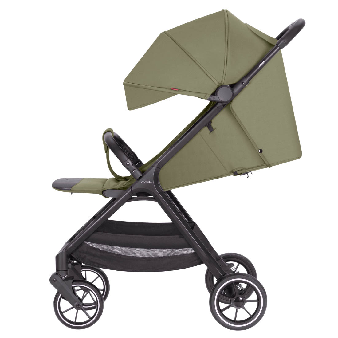 Прогулочная коляска Forza 2025 ANIM Плавная, бесшумная регулировка спинки позволит подобрать максимально комфортную позу для отдыха.