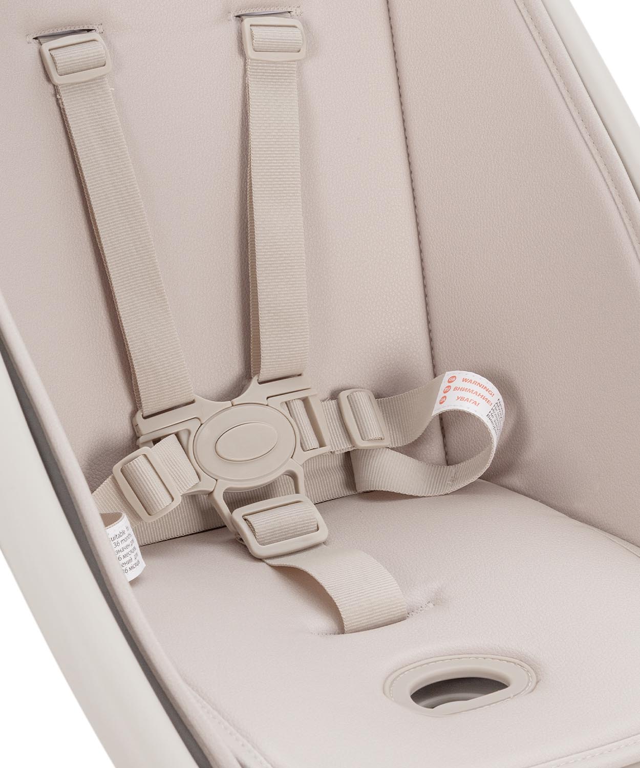 Шезлонг, стульчик  Ergo 2025 Ограничительный бампер и пятиточечные ремни безопасности