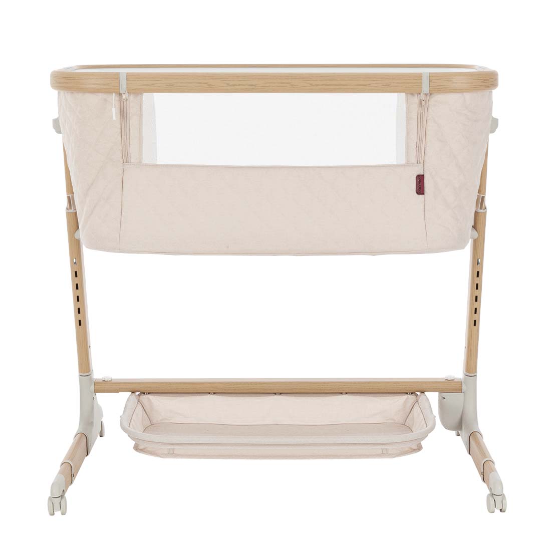 Приставная кроватка Prima 2024 ANIM Уровни расположения спального места (6 положений),  регулируются при помощи боковых клавиш.