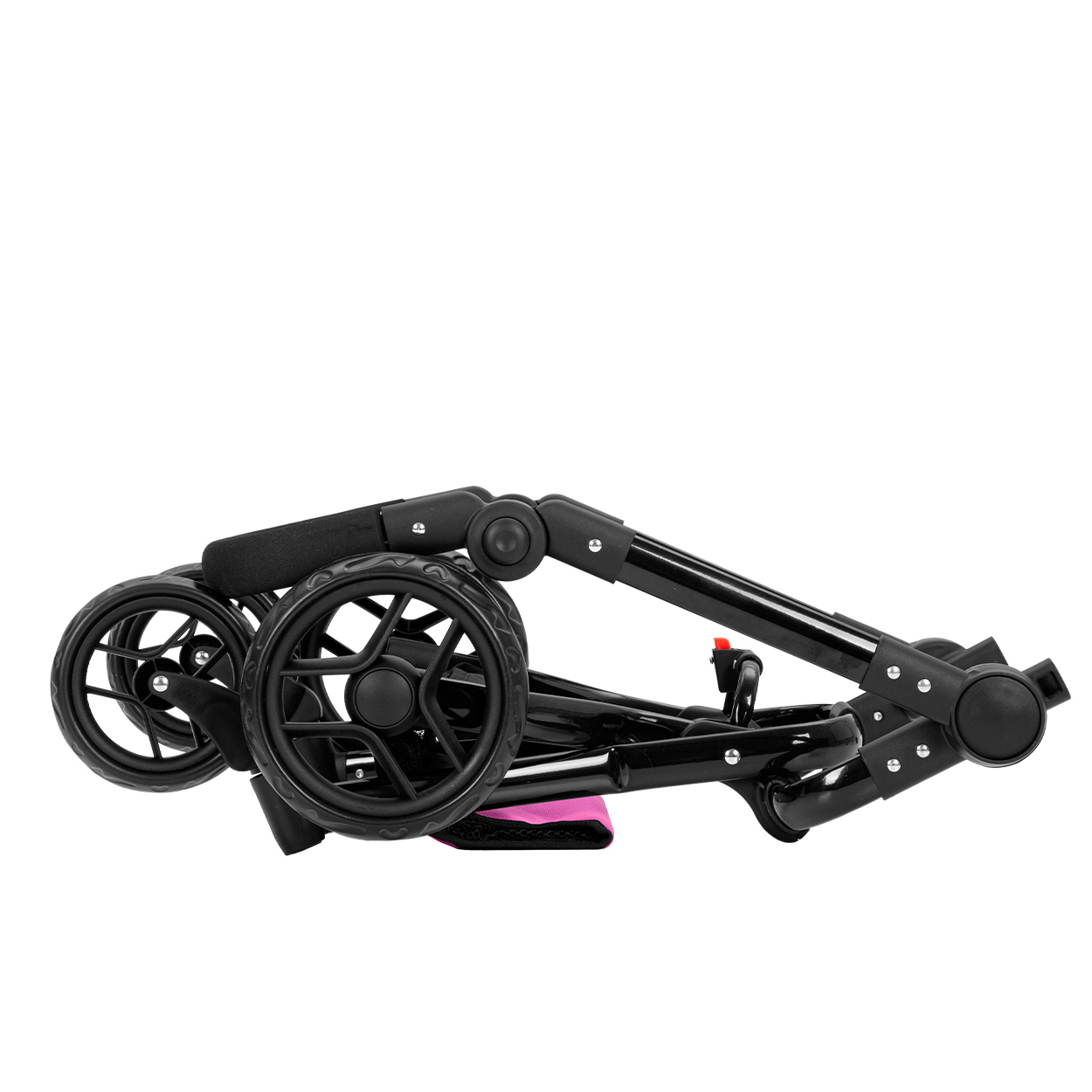 Коляска для кукол Fortuna 2 в 1 Рама компактно складывается, для хранения и транспортировки.