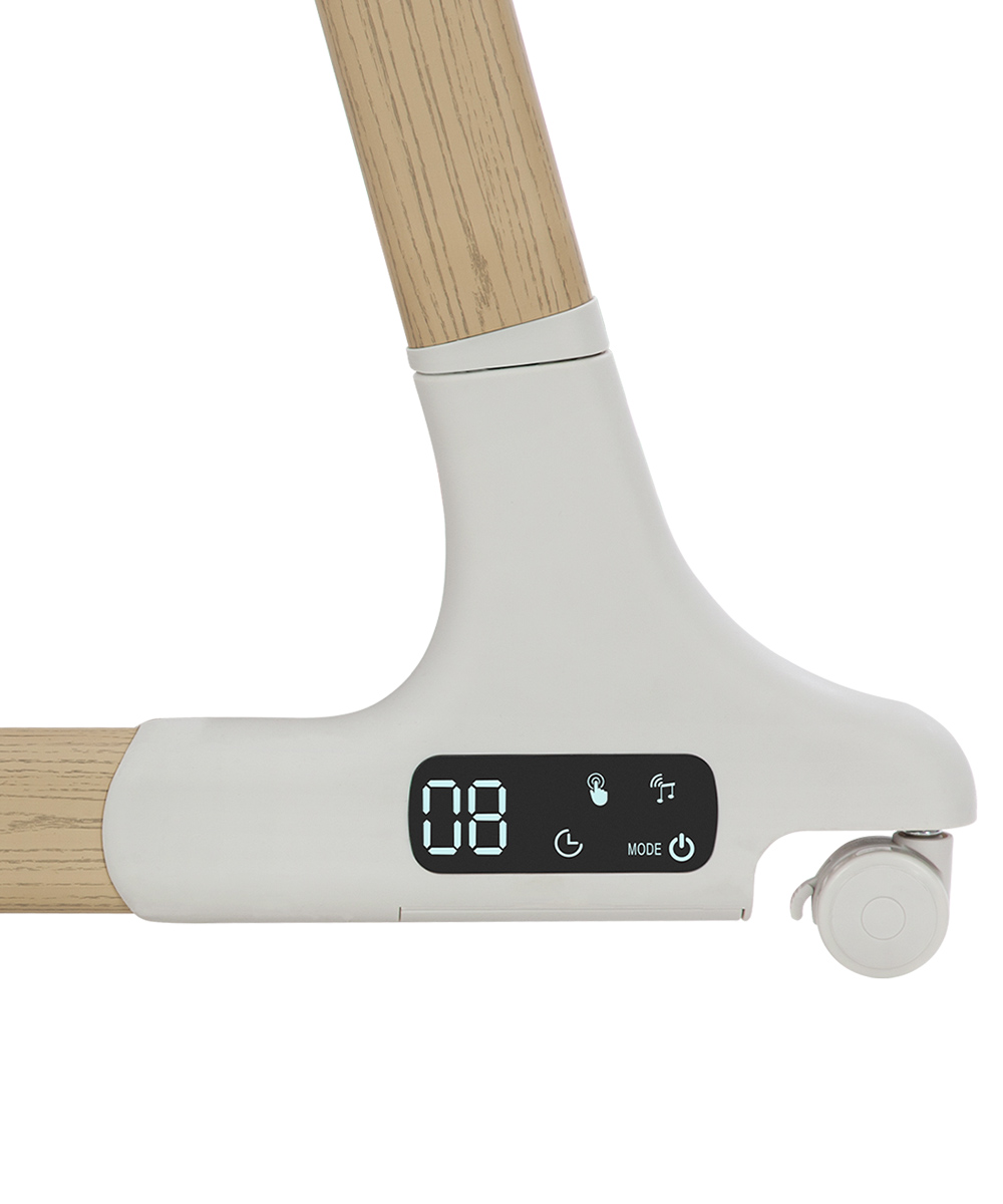 Приставная кроватка Prima 2024 ANIM Панель управления со световой индикацией предлагает выбрать: